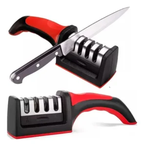 Afilador De Cuchillos Tijera Acero Mango