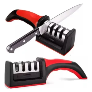 Afilador De Cuchillos Tijera Acero Mango