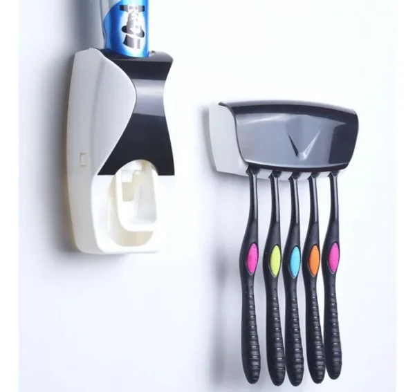 Dispensador Crema Dental Porta Cepillos - Imagen 3